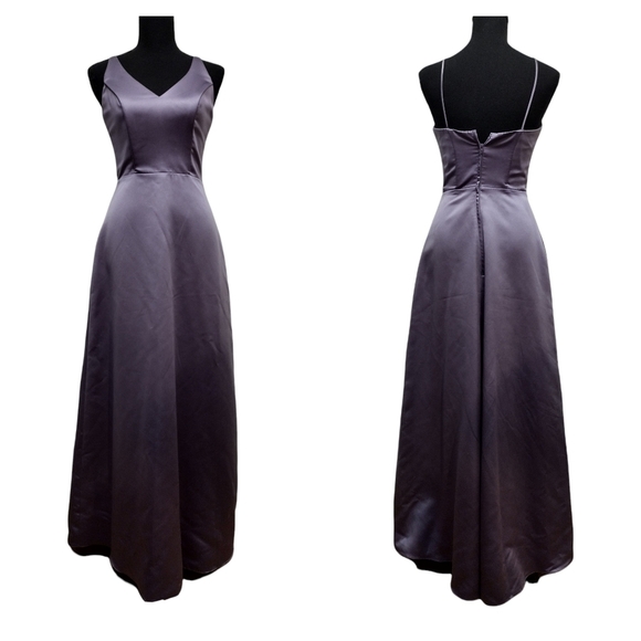 Alfred Angelo spaghetti strap formal maxi gown with back zip